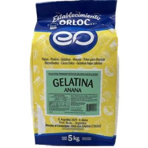 Gelatina de Anana  Orloc Bolsa x 5 Kg