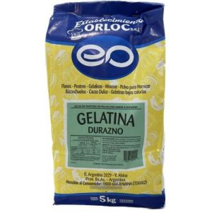 Gelatina de Durazno Orloc Bolsa x 5 Kg