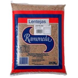 Lentejas Secas Ramoneda Bolsa x 5 kg