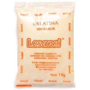 Gelatina Sin Sabor Lesansi Bolsa x 1 Kg