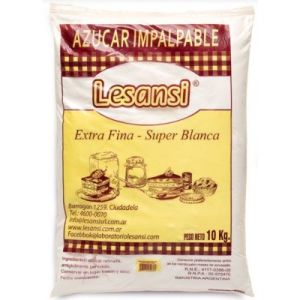Azucar Impalpable Talco Lesansi Bolsa x 10 Kg