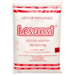 Azucar Impalpable Lesansi Bolsa x 10 Kg