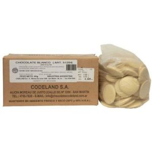 Chocolate Blanco Cobertura Codeland Caja x 4 Kg