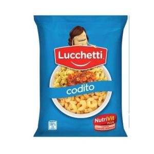 Fideos Codito Rayado Lucchetti Paquete (15 x 500 Grs)