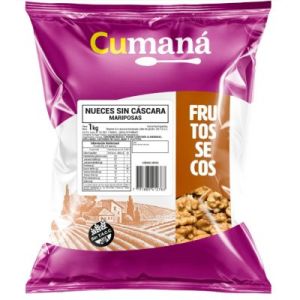 Nueces Mariposas Extra Light Cumana Bolsa x 1 Kg.