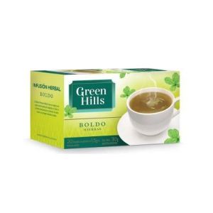 Té Boldo Green Hills Saquitos Ensobrado Pack (12 x 20 unid)
