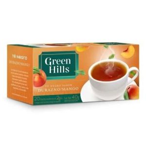 Té Durazno/Mango Green Hills Saquitos Ensobrados Pack (12 x 20 unid)