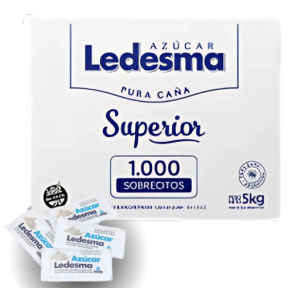 Azucar Blanca Ledesma Sobres Caja (1000 u x 5 Grs)