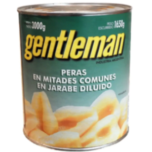 Peras en Mitades Gentleman Lata (12 x 820 gr)