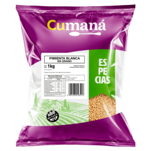 Pimienta Blanca Grano Cumana Bolsa x 1 Kg