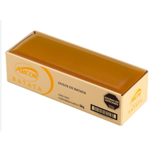 Dulce de Batata Vainilla Arcor Cajon x 5 Kg