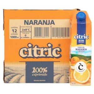 Jugo Exprimido de Naranja Citric Caja (12 x 1 ltr)
