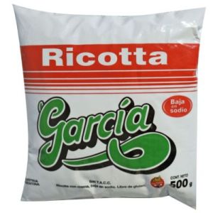 Ricota Entera Garcia Sachet x 500 Grs