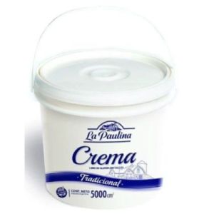 Crema de Leche (36%) La Paulina Balde x 5 Lts