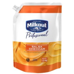 Queso Cheddar Fundido Milkaut DoyPack Caja (4 x 1,5 Kg)