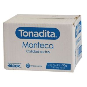 Manteca Individual Tonadita Caja (300 x 10gr)