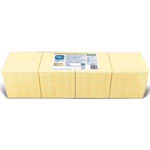 Queso Cheddar Blanco Ahumado Feteado Milkaut Caja x 9,48 Kg (4x192 Fetas)