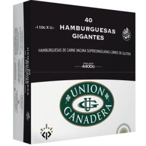 Hamburguesas Congeladas Union Ganadera Caja (40 x 110 Grs)