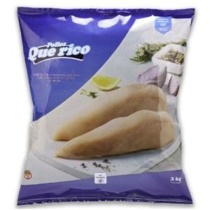 Filet de Pechuga Congelada IQF Que Rico Caja (5 Bolsas x 3 Kg)