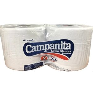 Bobina de Papel Campanita Pack (2 x 400 mts)