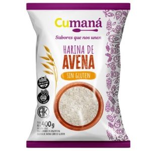 Harina de Avena Cumana Bolsa x 400 Grs