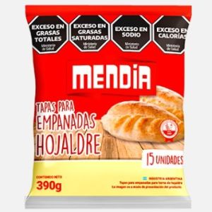 Tapa de Empanadas Hojaldre Mendia Caja (24 x 15 unid)