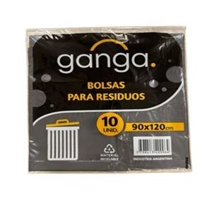 Bolsa Residuos Negra Ganga 90x120 cm Pack (20 x 10 Unid)