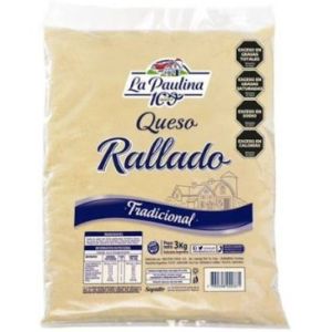 Queso Rallado La Paulina Bolsa x 3 Kg