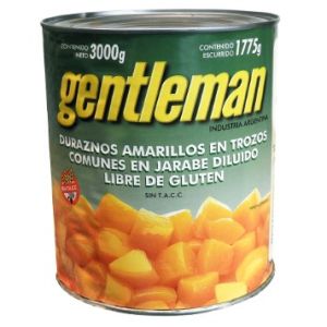 Duraznos en Cubos Gentleman Lata x 3 Kg.