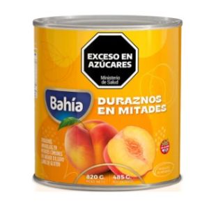 Duraznos en Mitades Bahia Lata (12 x 820 gr)