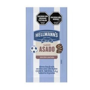 Mayonesa Asado Hellmann's Sobres Caja (196 x 7.6 gr)