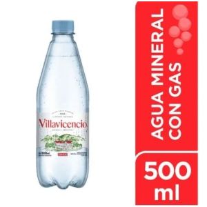 Agua Mineral c/gas Villavicencio Botella (12x 500 cc)