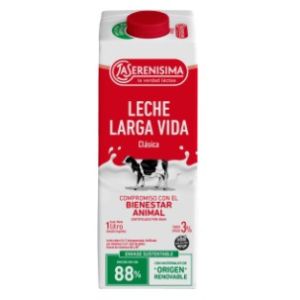 Leche Entera Larga Vida 3% La Serenisima Pack (12 x 1 Lt)