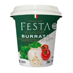 Queso Burrata Festa Pote x 200 Grs