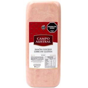 Jamon Cocido Tradicional Barra Campo Austral Pieza x 9,3 Kg Aprox ($ x unidad)