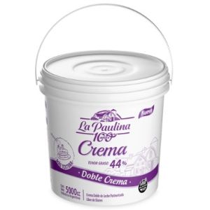 Crema de Leche (44%) La Paulina Balde 5 litros