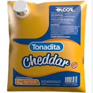 Queso Cheddar Fundido Tonadita Caja (2 Pouch x 3 Kg)