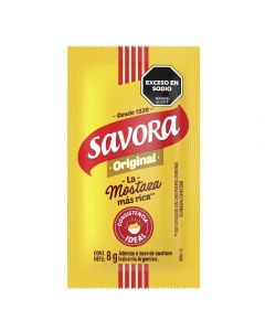 Mostaza Savora Sobres Caja (192 x 8 gr) UNIDAD