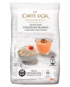 Mousse de Chocolate Blanco Carte Dor Bolsa x 1 Kg