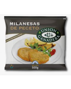 Milanesas de Peceto Congeladas Union Ganadera x 500 Gr