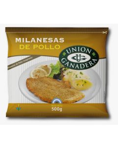 Milanesas de Pollo Congeladas Union Ganadera x 700 Gr