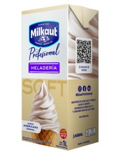 Mezclas P/Helados Soft Milkaut Profesional Americana Brick Pack (12 x 1 Lt)