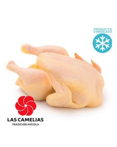 Pollo Entero Congelado s/Aditivar Las Camelias Caja x 9 Cab. (20 Kg Aprox)